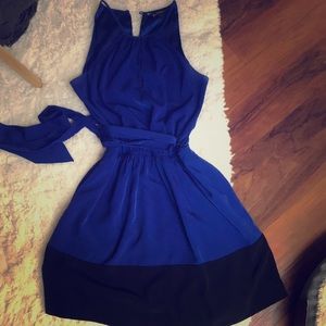 Royal blue cocktail dress